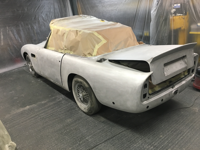 Aston Martin DB6 Volante Restoration -All paint and filler removed