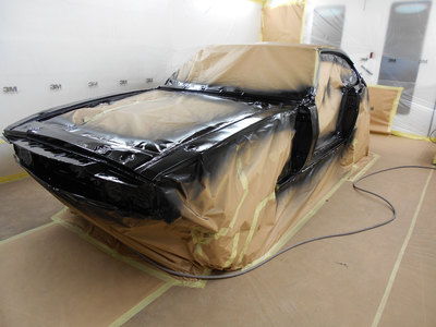 Aston Martin DBS Restoration -
epoxy applied to the front