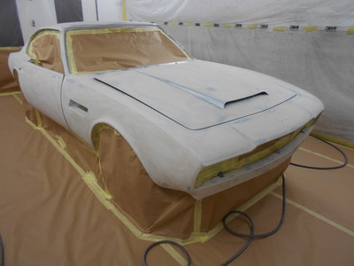 Aston Martin DBS Restoration -
ready for poly