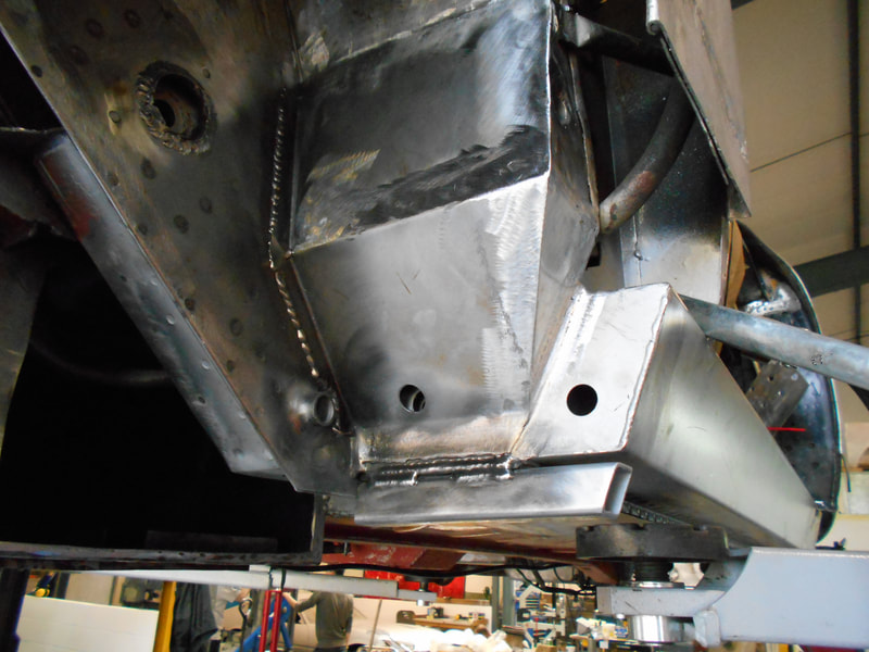 Aston Martin DB6 Volante Restoration -right hand rear suspension point replacement complete