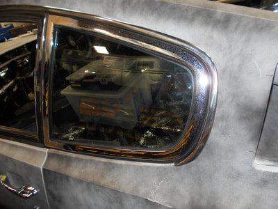 Aston Martin DBS Restoration -
Dry fit of windows