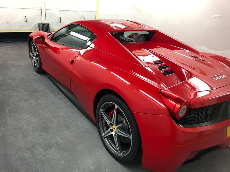 Ferrari 458 paintwork -painted and ready to go