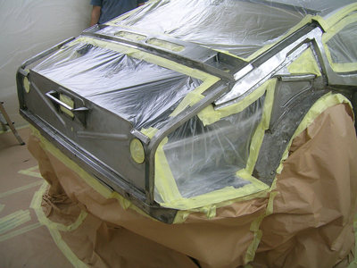Aston Martin DBS Restoration -
bare metal ready for epoxy