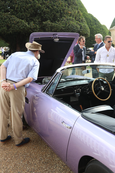 Aston Martin DB6 Volante Restoration - At Hampton Court Palace 2017 gaining admirerers