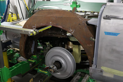 Aston Martin Restoration -
More data retrieval before new wheel tubs are remade