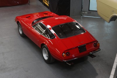 Ferrari restoration complete in the workshop