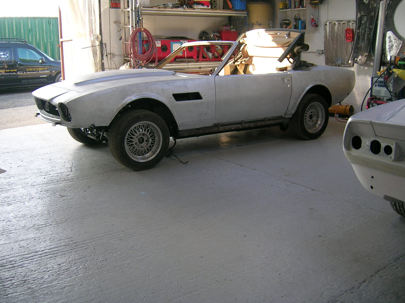 Aston Martin V8 Restoration -
in bare metal