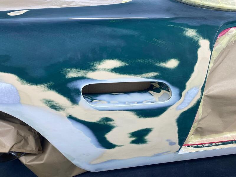 Aston Martin DB4 paintwork - correcting air intake shapes