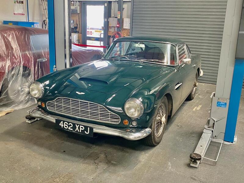 Aston Martin DB4 restoration aston martin db4 paintwork - this is how the car arrived to us.