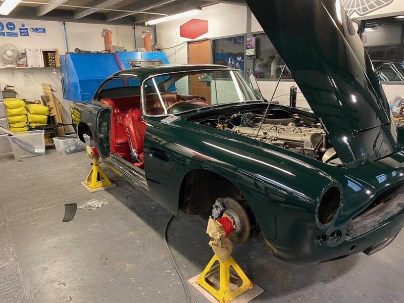 Aston Martin DB4 restoration -mostly stripped out