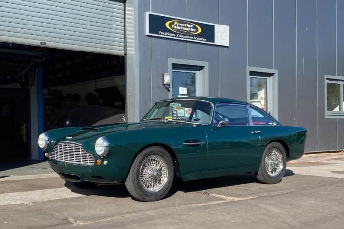 Aston Martin DB4 repaint ready for collection