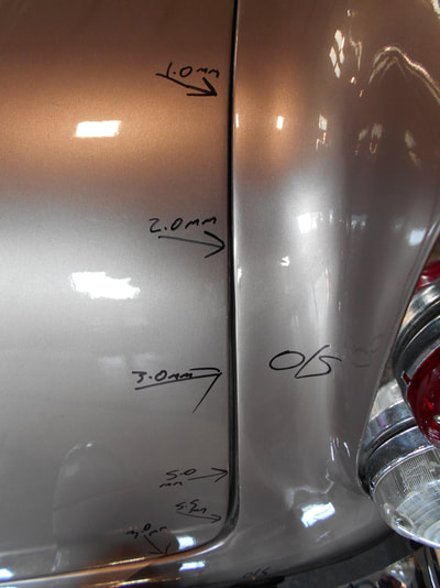 Aston Martin DB5 Restoration -  
Boot to right hand rear wing panel gap assessment
