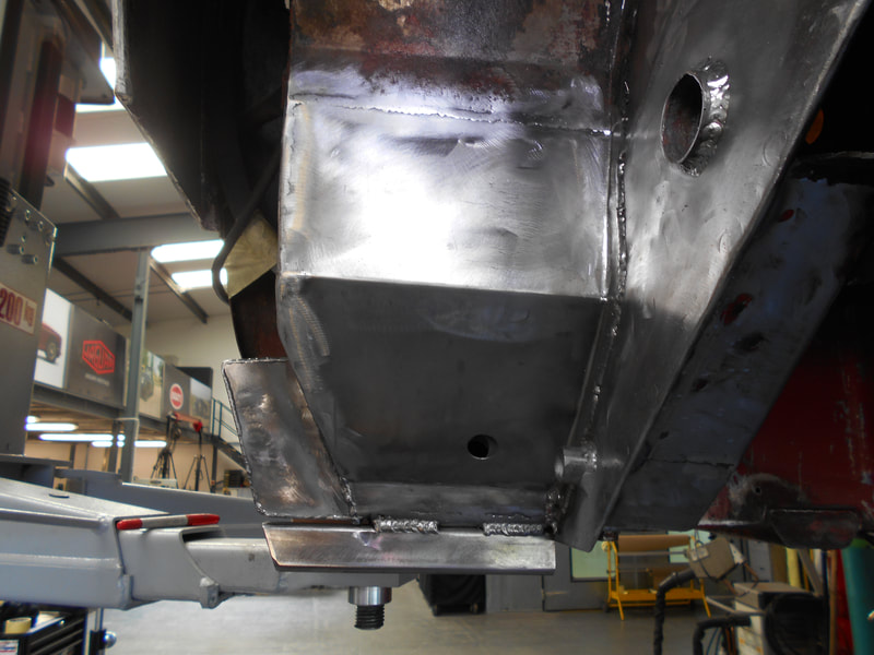 Aston Martin DB6 Volante Restoration -left hand rear suspension point replacement complete