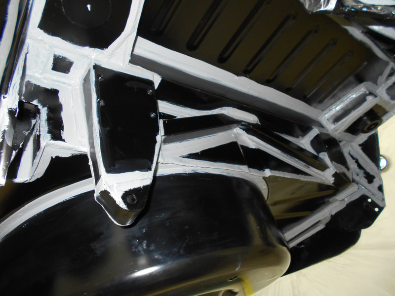 Aston Martin DB6 Volante Restoration -all joints seam sealed