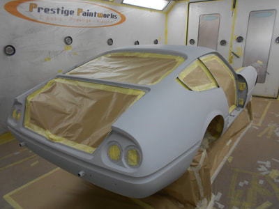 Ferrari Daytona paintwork -Ready for epoxy sealer