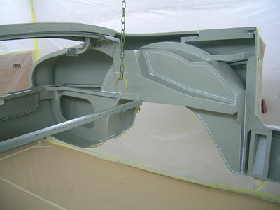 Aston Martin Restoration -
inner tub epoxied