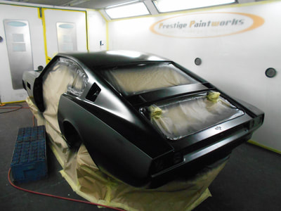 Aston Martin DBS paintwork -
epoxy sealer on