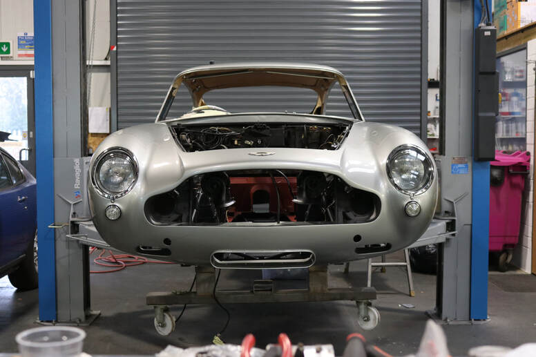 Aston Martin DB5 restoration - re assembly underway