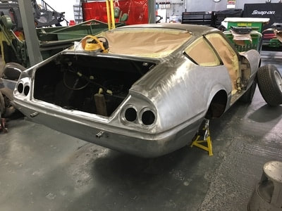 Ferrari Restoration - 
Bare metal 