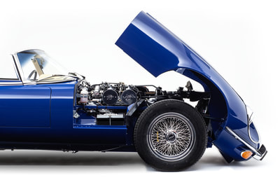 Jaguar E-Type restoration -
Another studio shot