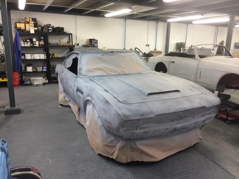 Aston Martin DBS Restoration -
in spray polyester primer - 3
