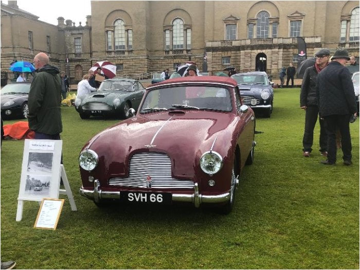 Aston Martin DB2/4 at the Holkham Hall Concours 2019